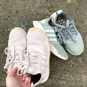 2 pair pre-loved Adidas NMD Boost